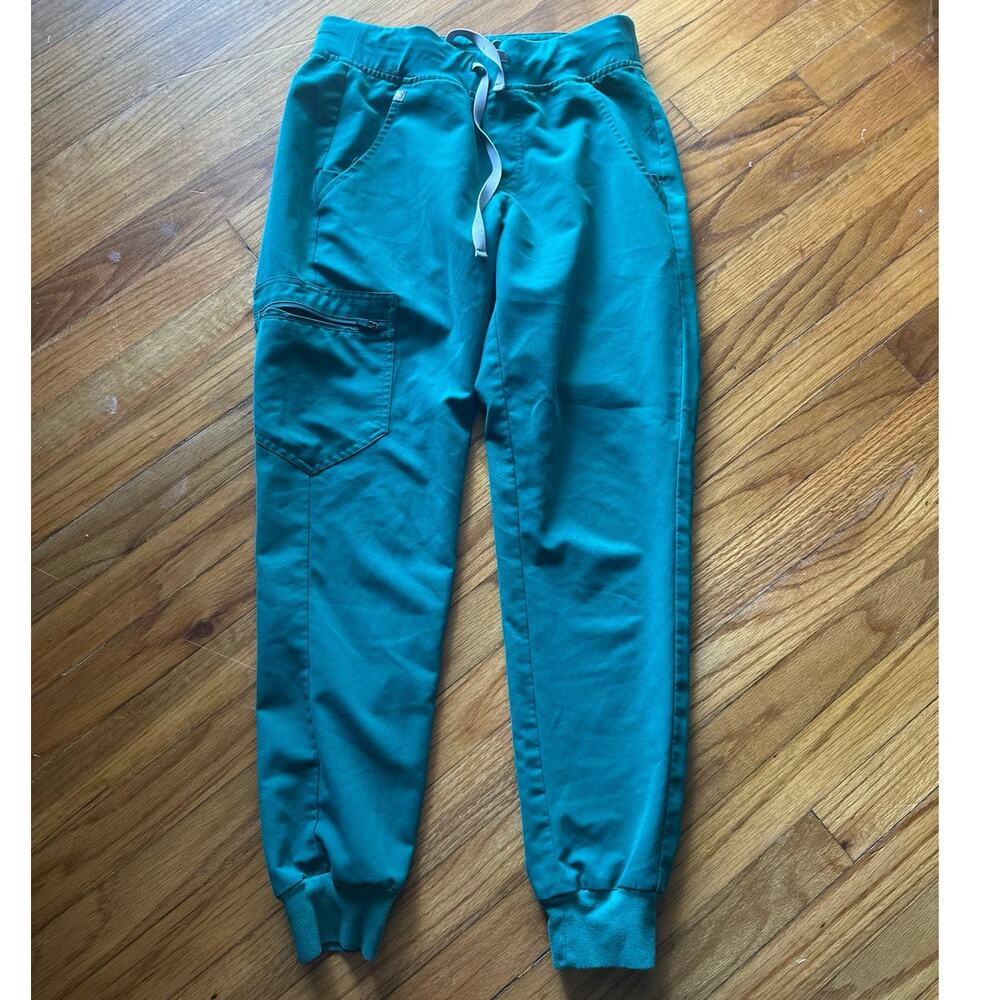 FIGS Zamora Jogger Scrub Pants – Caribbean Blue Women’s XS Comfort Fit